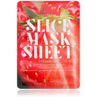 KOCOSTAR Slice Mask Sheet Strawberry hydratačná plátienková maska pre žiarivý vzhľad pleti 20 ml