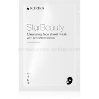 KORIKA StarBeauty čistiaca plátienková maska s aktívnym uhlím 15 g