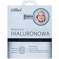 L’biotica Masks Hyaluronic Acid plátenná maska s hydratačným a vyhladzujúcim účinkom 23 ml