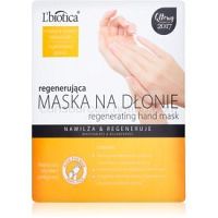 L’biotica Masks regeneračná maska na ruky vo forme rukavíc  26 g