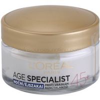L’Oréal Paris Age Specialist 45+ nočný krém proti vráskam 50 ml