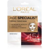 L’Oréal Paris Age Specialist 45+ textilná maska pre okamžité spevnenie a vyhladenie pleti 
