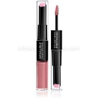 L’Oréal Paris Infallible dlhotrvajúci rúž a lesk na pery 2 v 1 odtieň 125 Born To Blush 5 ml