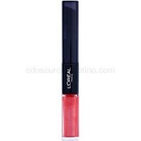 L’Oréal Paris Infallible dlhotrvajúci rúž a lesk na pery 2 v 1 odtieň 404 Corail Constant 5 ml