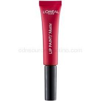 L’Oréal Paris Lip Paint tekutý rúž s matným efektom odtieň 205 Apocalypse Red 8 ml