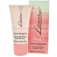 Laura Biagiotti Laura Rosé dezodorant roll-on pre ženy 50 ml