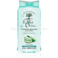 Le Petit Olivier Aloe Vera & Green Tea Micelárny šampón pre normálne až mastné vlasy  250 ml
