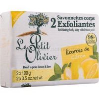 Le Petit Olivier Lemon peelingové mydlo 2 x100 g