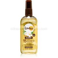 Lovea Monoi výživný olej na opaľovanie SPF 15  125 ml