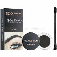 Makeup Revolution Brow Pomade pomáda na obočie odtieň Graphite 2,5 g