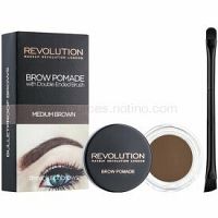 Makeup Revolution Brow Pomade pomáda na obočie odtieň Medium Brown 2,5 g