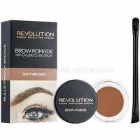 Makeup Revolution Brow Pomade pomáda na obočie odtieň Soft Brown 2,5 g