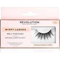 Makeup Revolution False Lashes Wispy nalepovacie mihalnice + lepidlo 1 ml NO.7 Fantasy