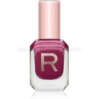 Makeup Revolution High Gloss vysoko krycí lak na nechty s vysokým leskom odtieň Damson 10 ml