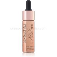 Makeup Revolution Liquid Highlighter tekutý rozjasňovač odtieň Liquid Bronze Gold 18 ml