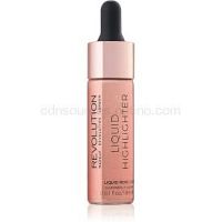 Makeup Revolution Liquid Highlighter tekutý rozjasňovač odtieň Liquid Rose Gold 18 ml