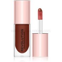 Makeup Revolution Pout Bomb lesk na pery pre väčší objem s vysokým leskom odtieň Cookie 4,6 ml