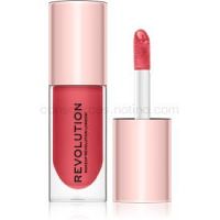 Makeup Revolution Pout Bomb lesk na pery pre väčší objem s vysokým leskom odtieň Peachy 4,6 ml