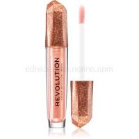 Makeup Revolution Precious Stone Rose Quartz trblietavý lesk na pery odtieň Rose Quartz 4 ml