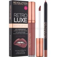 Makeup Revolution Retro Luxe matná sada na pery odtieň Echelon 5,5 ml
