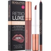 Makeup Revolution Retro Luxe matná sada na pery odtieň Echelon 5,5 ml