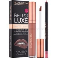 Makeup Revolution Retro Luxe matná sada na pery odtieň Noble 5,5 ml