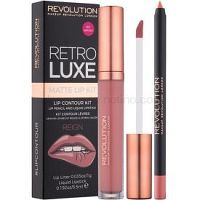 Makeup Revolution Retro Luxe matná sada na pery odtieň Reign 5,5 ml