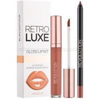 Makeup Revolution Retro Luxe sada na pery odtieň Honour 5,5 ml