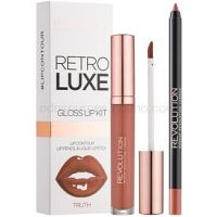Makeup Revolution Retro Luxe sada na pery odtieň Truth 5,5 ml