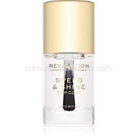Makeup Revolution Speed & Shine rýchloschnúci lak na nechty priesvitný 10 ml
