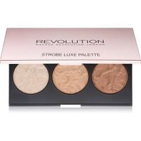 Makeup Revolution Strobe Luxe paleta rozjasňovačov  11,5 g