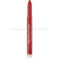 Makeup Revolution Velvet Kiss krémový hydratačný rúž v ceruzke odtieň Ruby 1,2 g