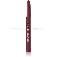 Makeup Revolution Velvet Kiss krémový hydratačný rúž v ceruzke odtieň Vampire 1,2 g