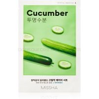 Missha Airy Fit Cucumber Pleťové masky pre ženy 19 g plátenná maska s hydratačným a revitalizačným účinkom pre suchú pleť