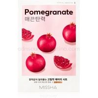 Missha Airy Fit Pomegranate plátenná maska so zjemňujúcim a osviežujúcim účinkom  19 g