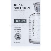 Missha Real Solution plátenná maska s bieliacim účinkom  25 g
