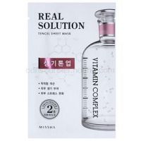 Missha Real Solution plátenná maska s rozjasňujúcim účinkom 25 g