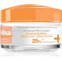 MIXA Extreme Nutrition bohatý hydratačný krém s pupalkovým olejom 50 ml