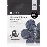 Mizon Charcoal Solution čistiaca plátienková maska s aktívnym uhlím 25 g