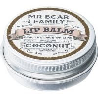 Mr Bear Family Coconut balzam na pery pre mužov  15 ml