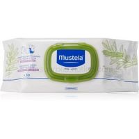 Mustela Bébé vlhčené čistiace obrúsky pre deti s olivovým olejom  50 ks