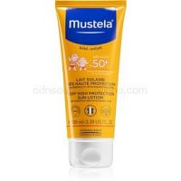 Mustela Bébé vodeodolné mlieko na opaľovanie pre deti SPF 50+ 100 ml