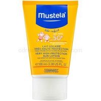 Mustela Solaires mlieko na opaľovanie SPF 50+ 100 ml