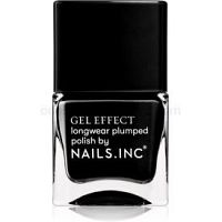 Nails Inc. Gel Effect dlhotrvajúci lak na nechty odtieň Black Taxi 14 ml