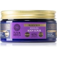 Natura Siberica Tuva Siberica Black Mud telový peeling 300 ml