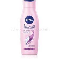 Nivea Hairmilk Natural Shine ošetrujúci šampón pre unavené vlasy bez lesku  400 ml