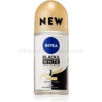 Nivea Invisible Black & White Silky Smooth guličkový antiperspirant bez alkoholu  50 ml