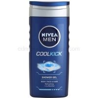 Nivea Men Cool Kick sprchový gél na tvár, telo a vlasy 250 ml