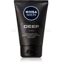 Nivea Men Deep umývací gél na tvár a fúzy  100 ml