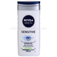 Nivea Men Sensitive sprchový gél na tvár, telo a vlasy 250 ml